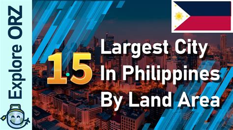 top 10 largest city in the philippines in terms of land area